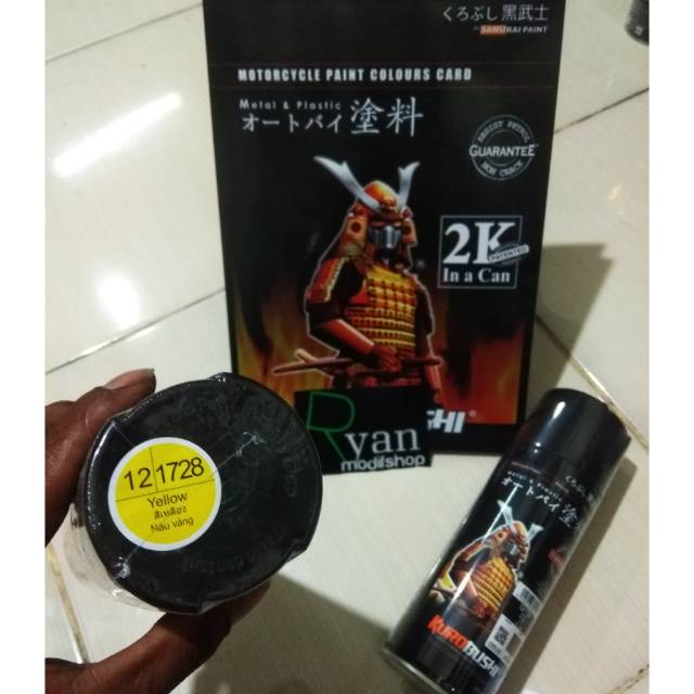 Cat samurai yellow 1728 kuning