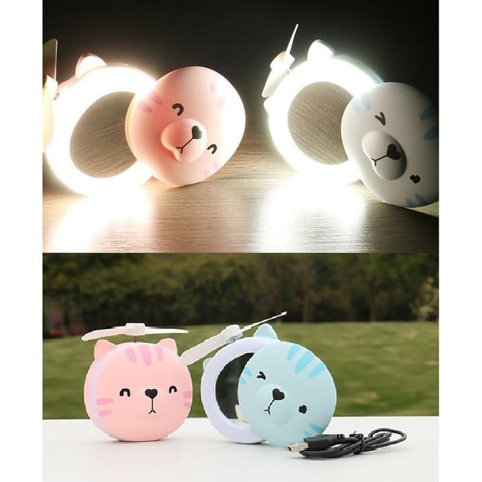 KIPAS CERMIN LED--gerai--
