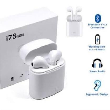 Headset bluetooth i7s earphone support ios & android