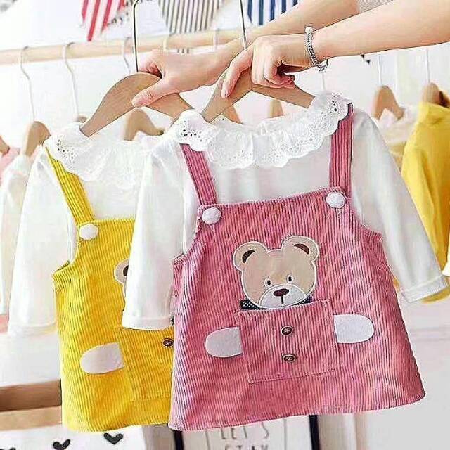 OVERALL BAJU ANAK IMPORT BEAR SWEET