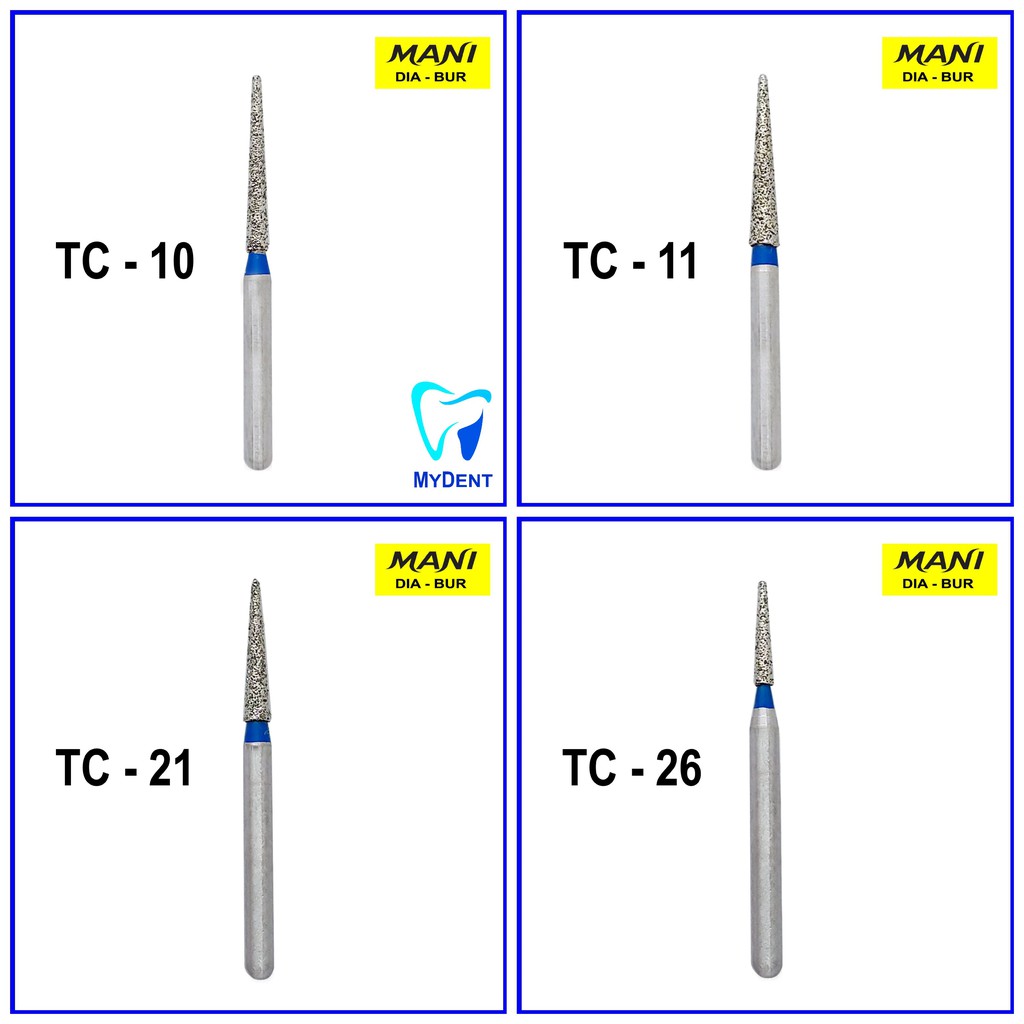 Diamond bur tipe Taper Collar TC