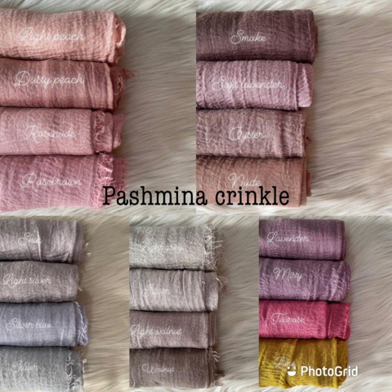 Pashmina crinkle
