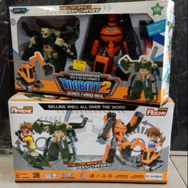 TOBOTT 2 MAINAN ROBOT ANAK