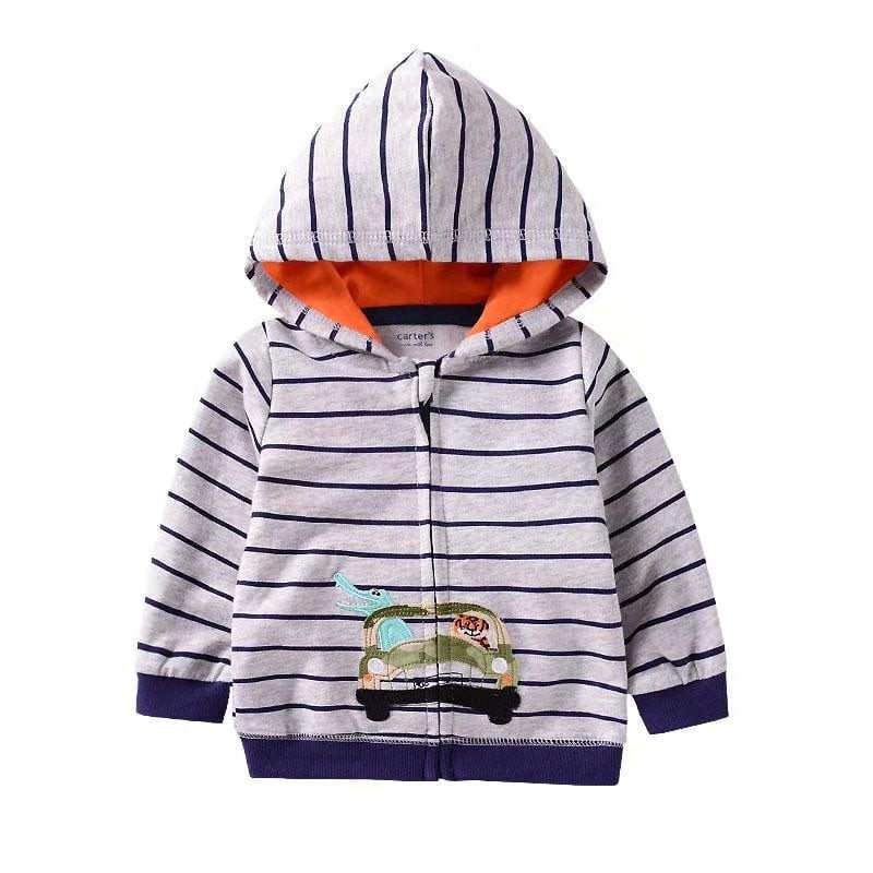 jaket grey anak import