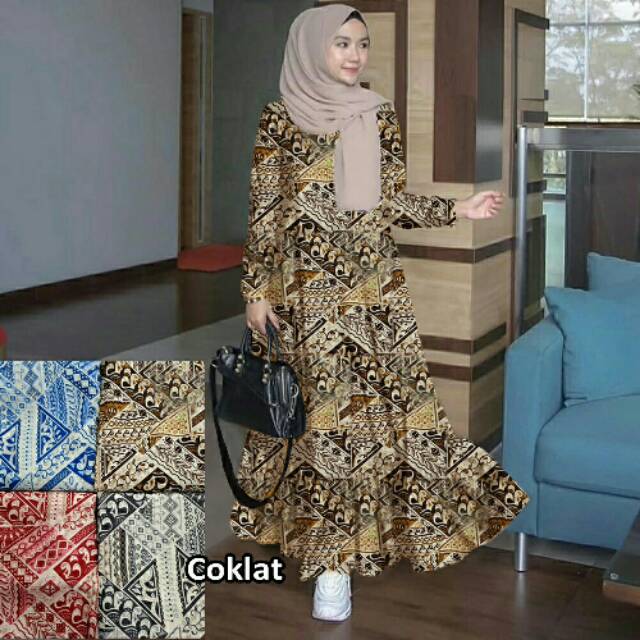MAXI KEMBANGAN BATIK TERNA 4W