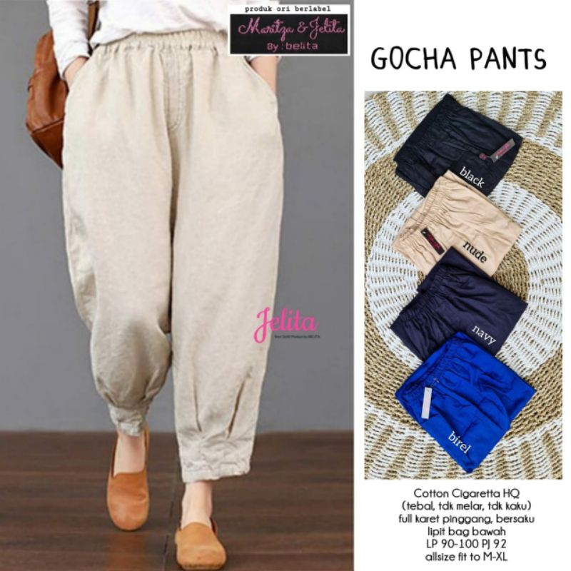 Gocha Pants Cotton Cigarreta