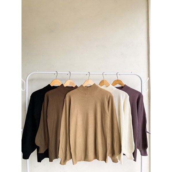 Turtle neck rajut
