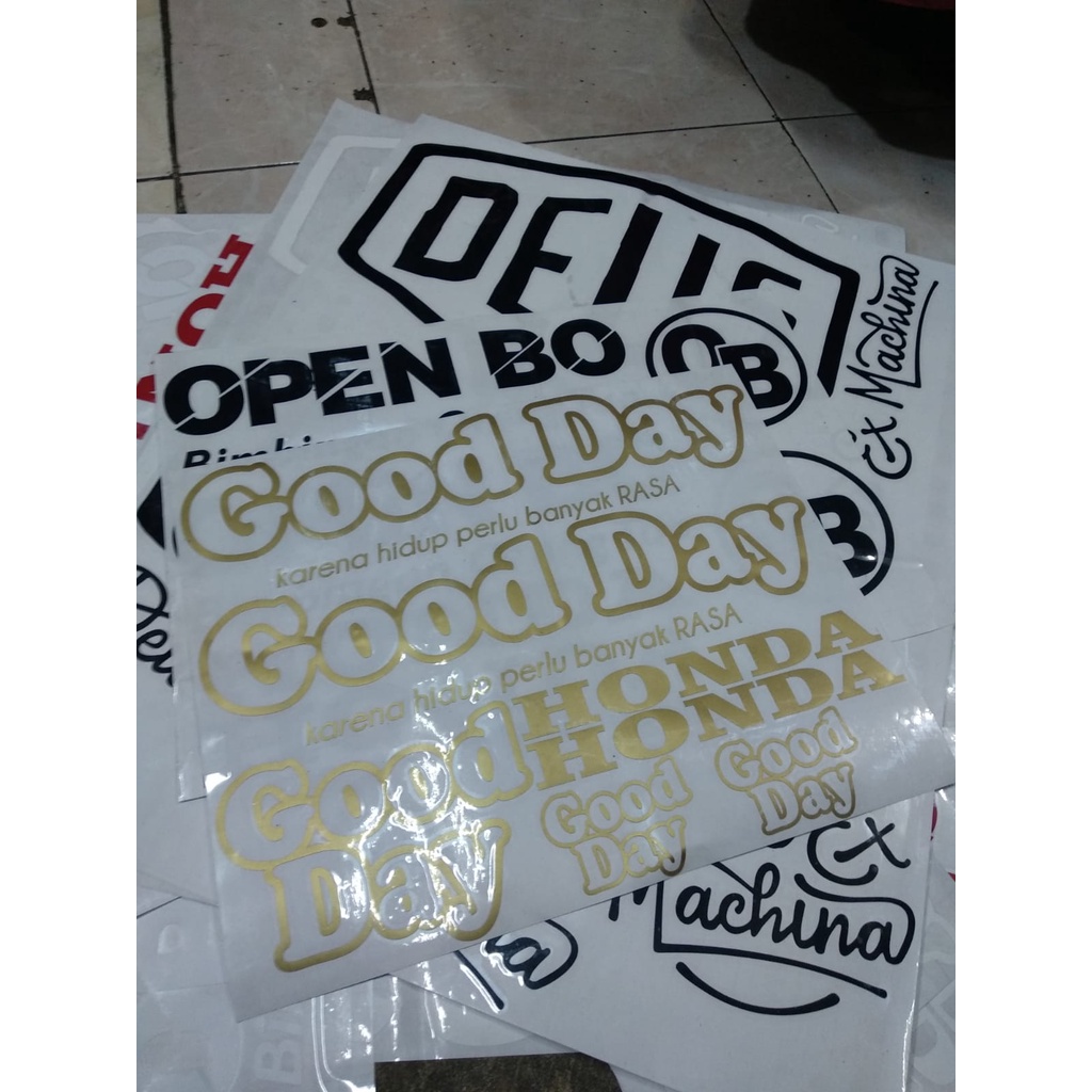 CUTTING STICKER SCOOPY GOOD DAY
