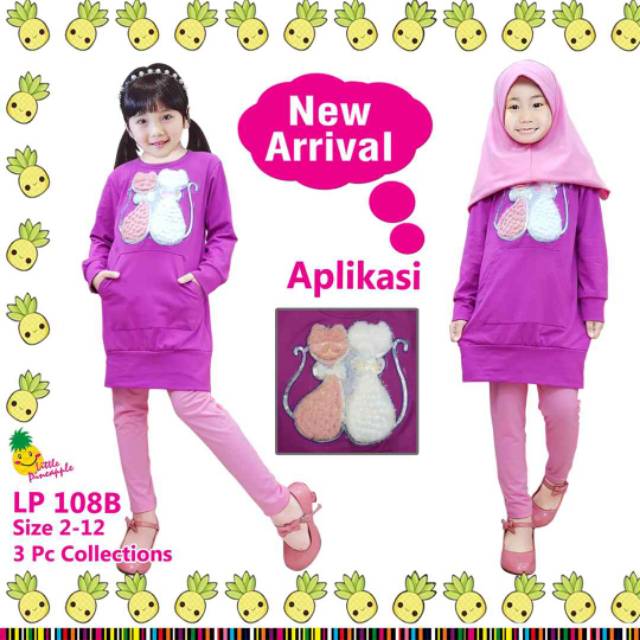 Lp hijab cats ungu