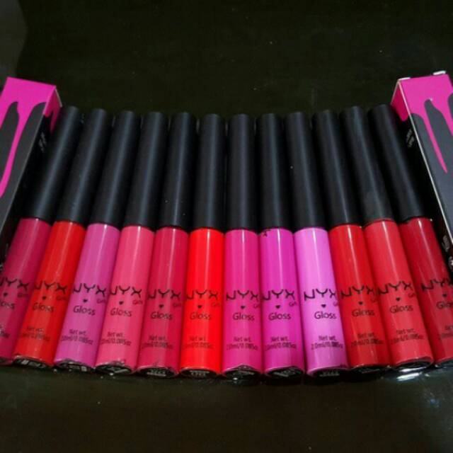 12 pcs nyx tutup runcing matte waterproof