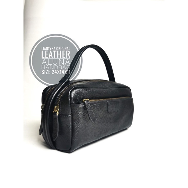 hand bag aluna kulit sapi asli