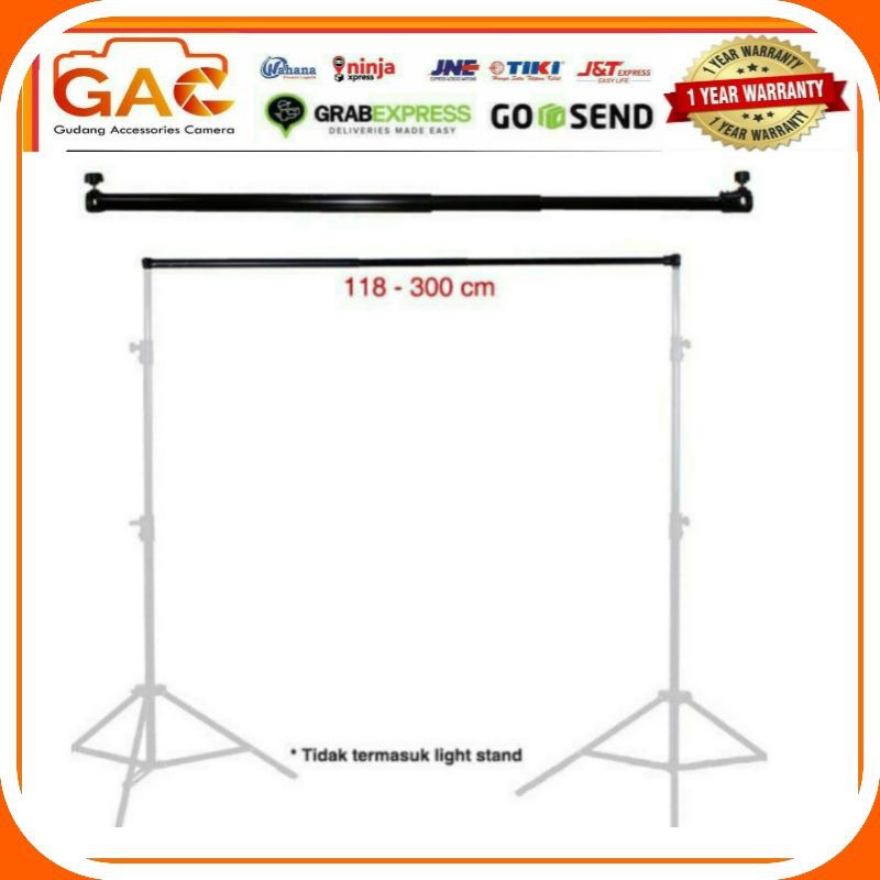 Cross bar telescope baground stand