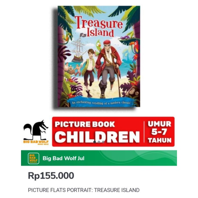 BBW Picture Book Pic Flat Potrait Treasure