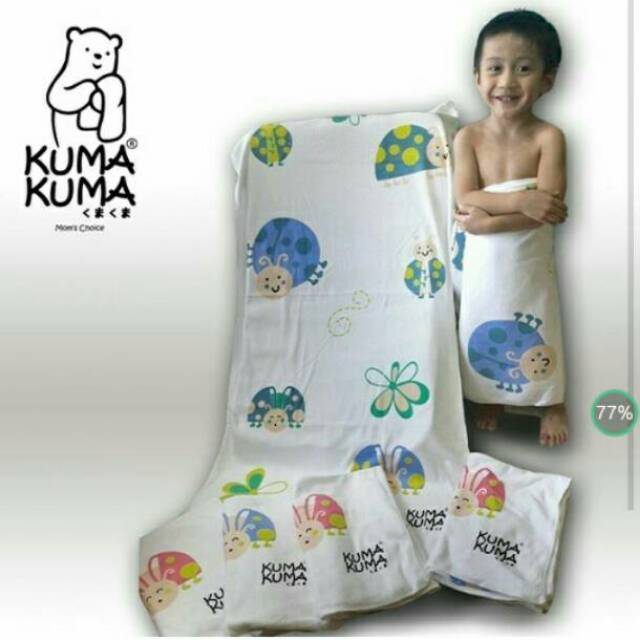 Handuk bayi kuma kuma