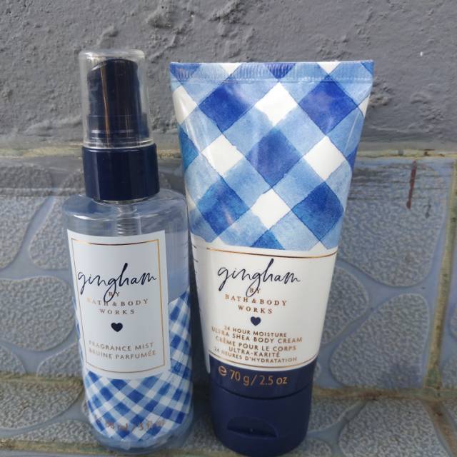 ORIGINAL Bath and body works gingham