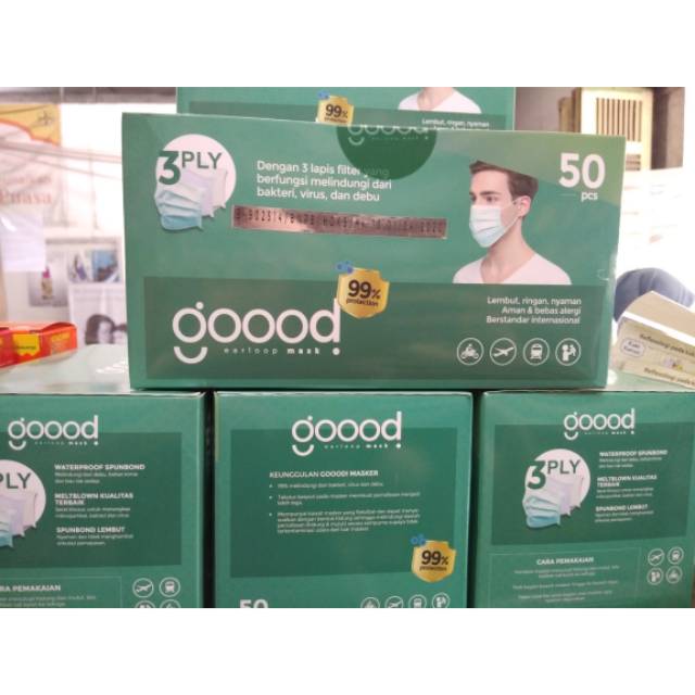Masker 3ply Goood