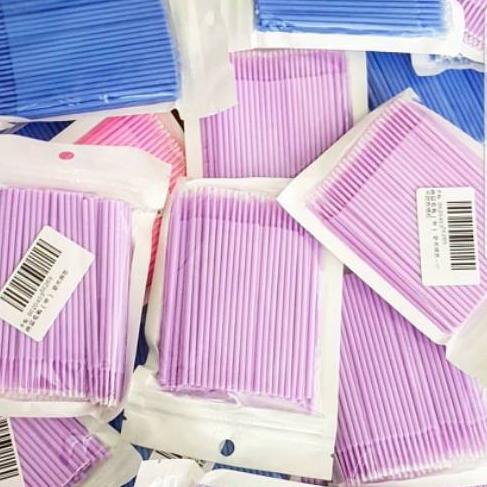 ✾ Microbrush eyelash extension isi 100pc ❂