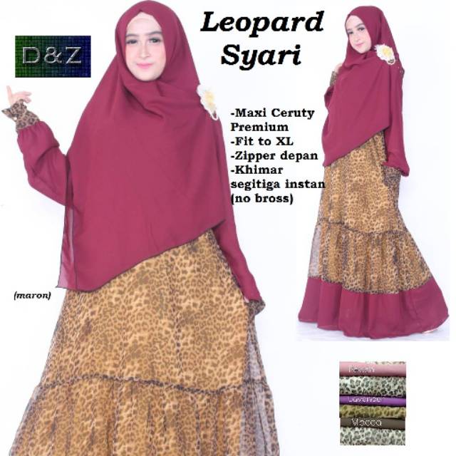 Gamis Leopard Syar'i