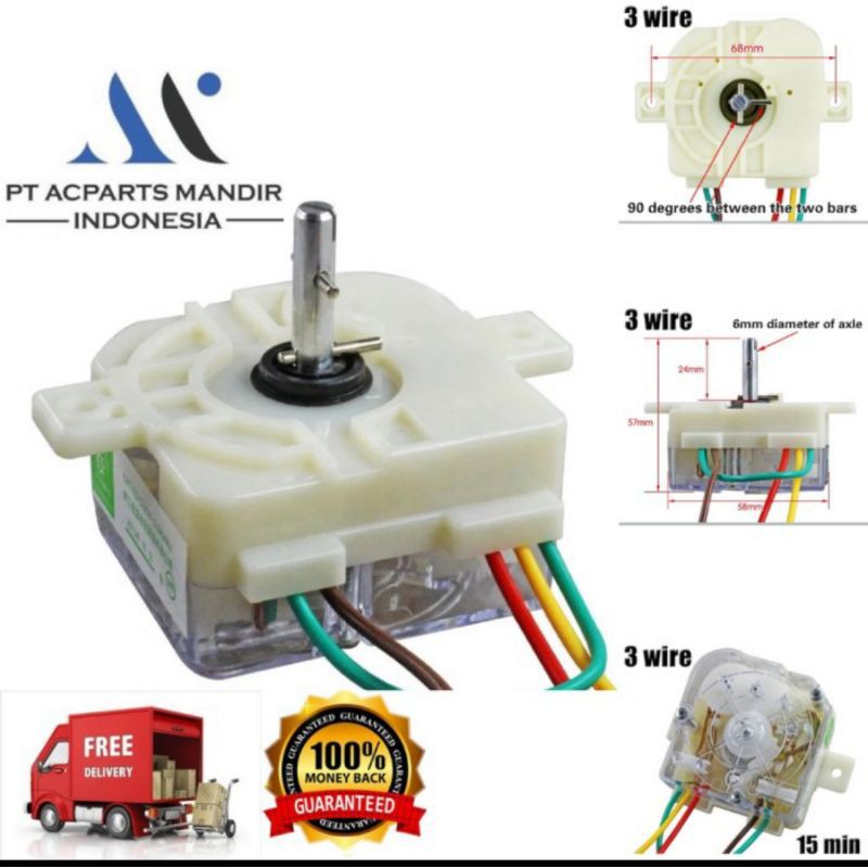 TIMER MESIN CUCI KOTAK 3 KABEL
