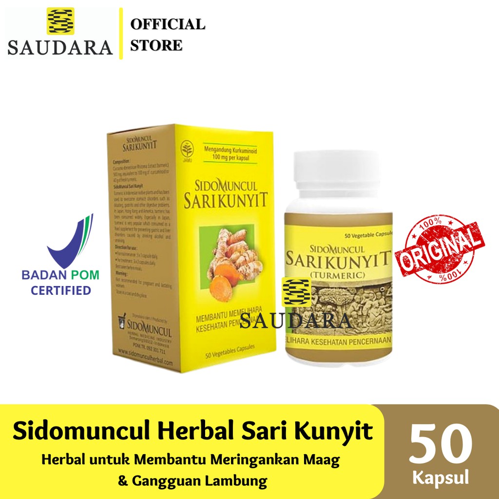 SidoMuncul Sari Kunyit (50 Kapsul)