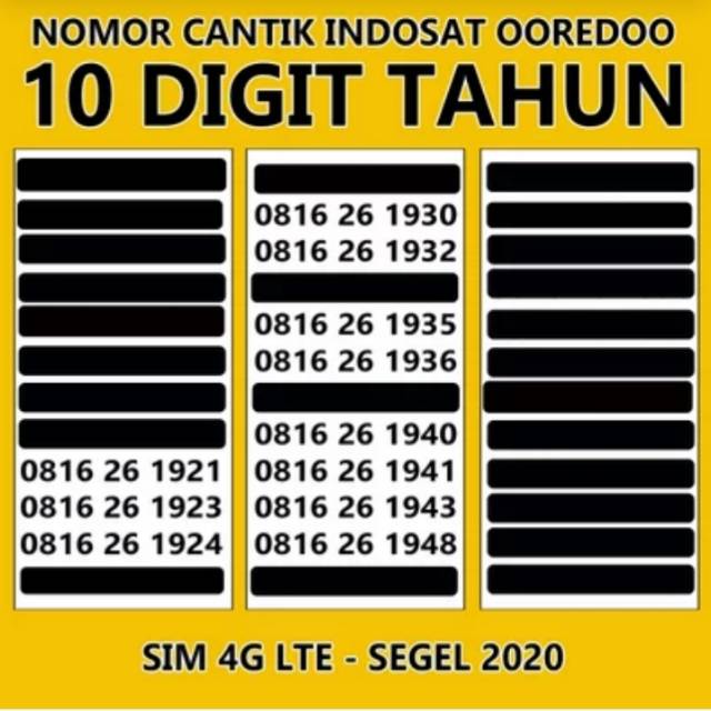 Nomer cantik indosat