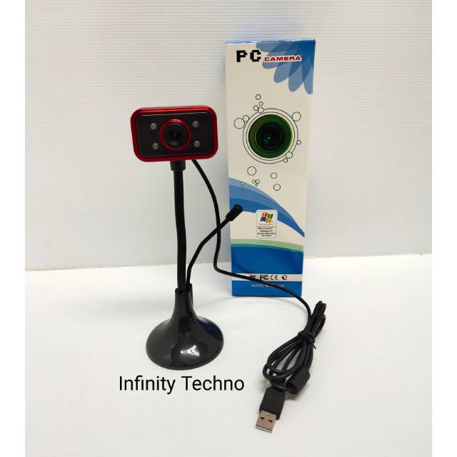 PC CAMERA USB Webcam Flexible Standing Lampu
