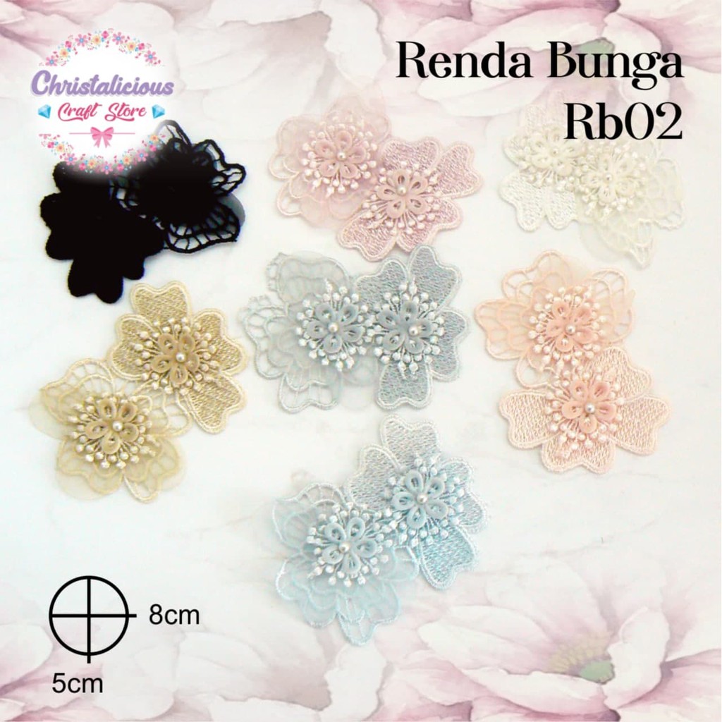 Aplikasi Renda bunga RB 02