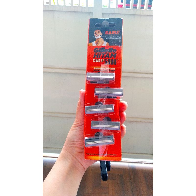 Baru Gillette Hitam 5pcs