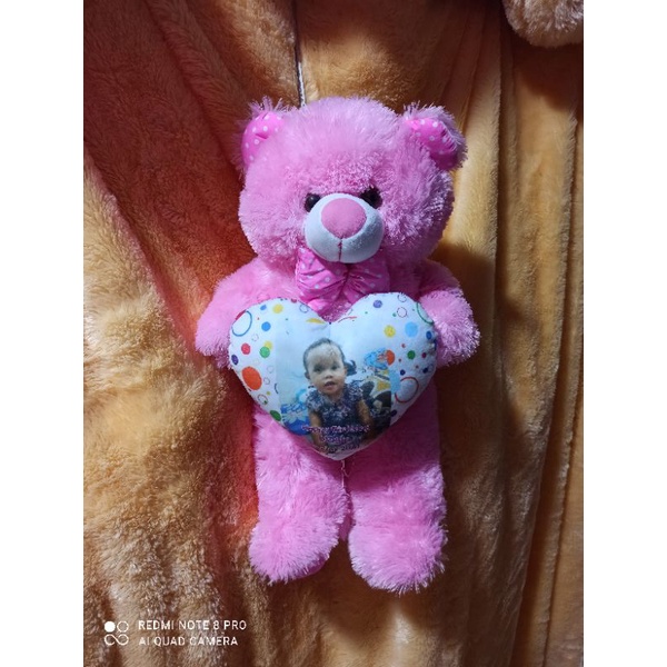Boneka bear pink muda XL
