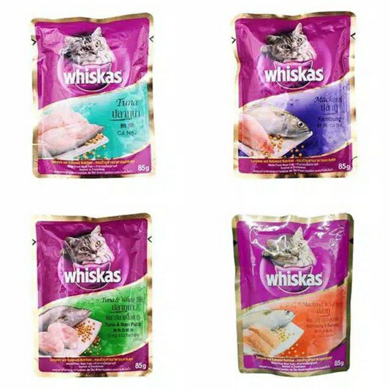 makanan basah wiskhas sachet 1+