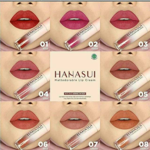 Hanasui  lip cream  matte