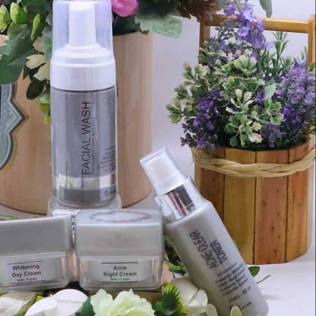 MS Glow Paket acne basic  /free pouch