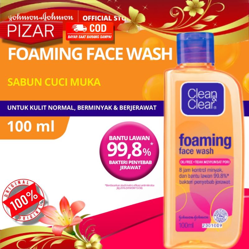 CLEAN & CLEAR FOAMING FACE WASH 100ML