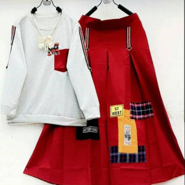 Beuti set putih - merah