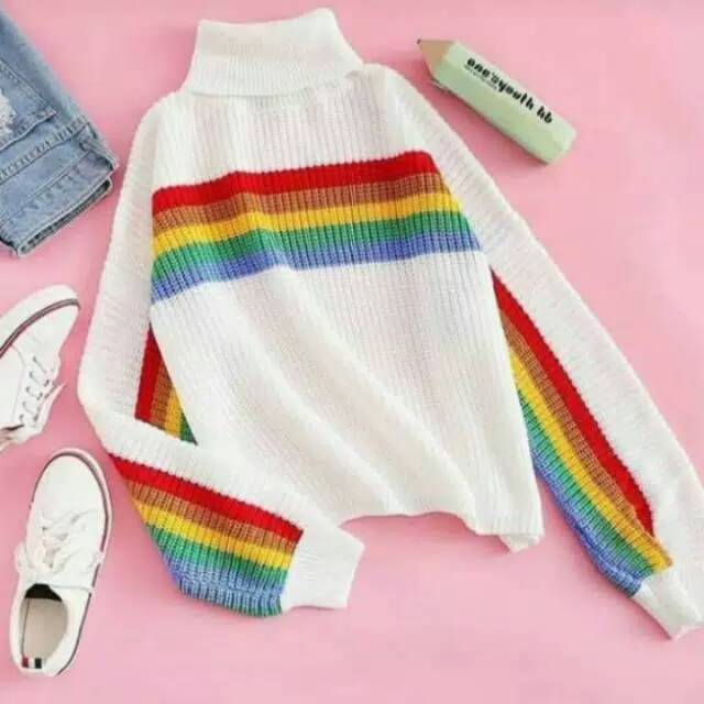Turtle rainbow sweater
