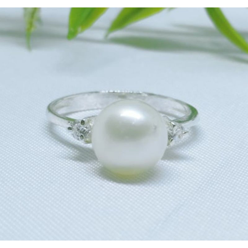 cincin perak mutiara tawar