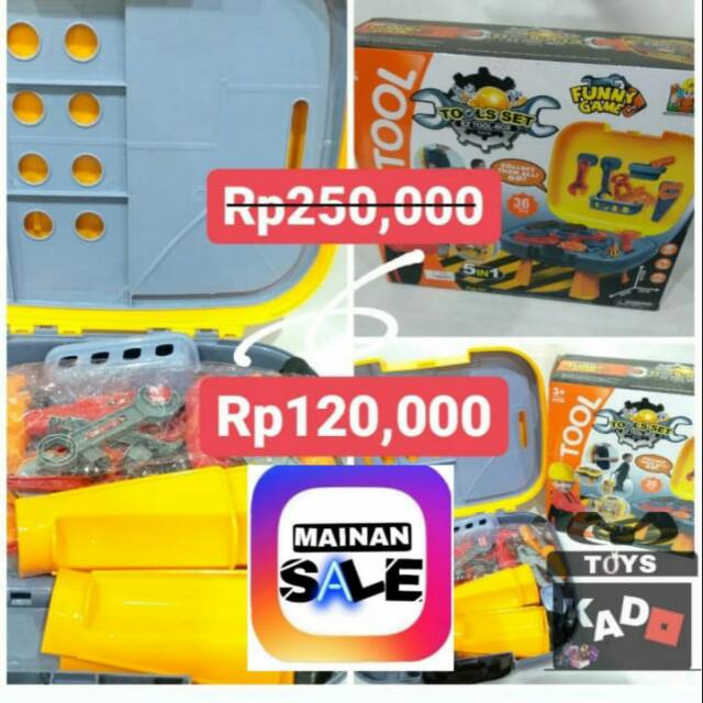 Mainan tool set koper