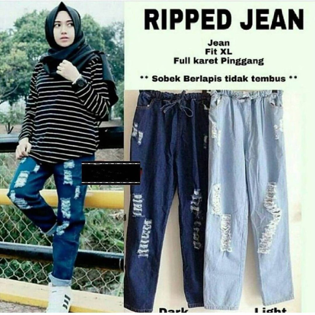 Celana Ripped Jeans