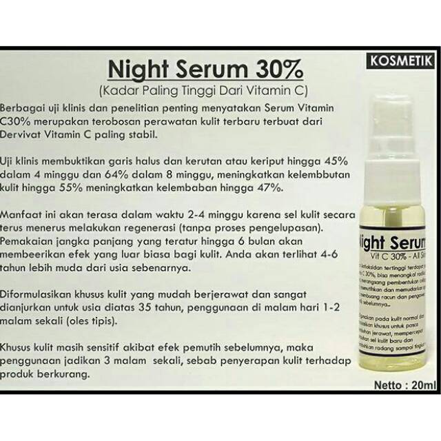 Night serum