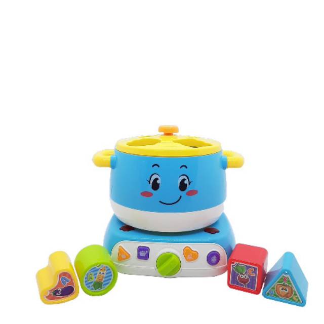 Mainan anak magic stove shape sorter