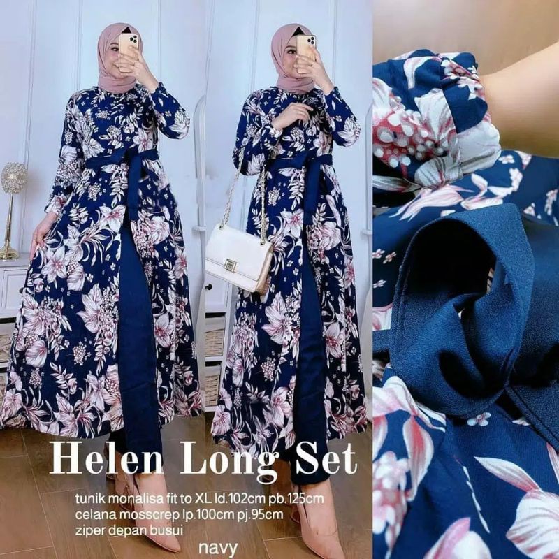 Long Tunik Helen //monalisa set