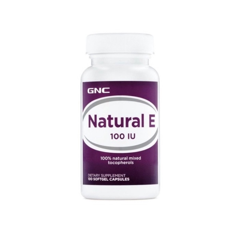 GNC NATURAL VIT E 100 IU - 100 tablets