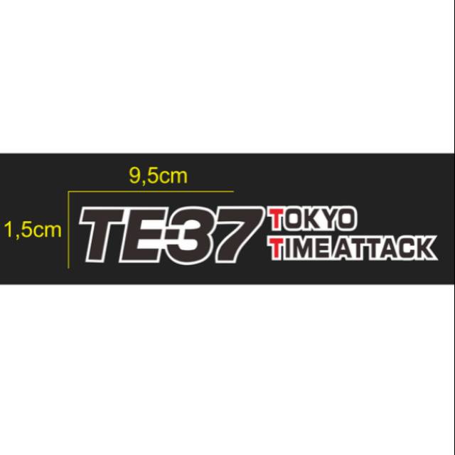 cutting sticker TE-37 TOKYO TIME ATTACK