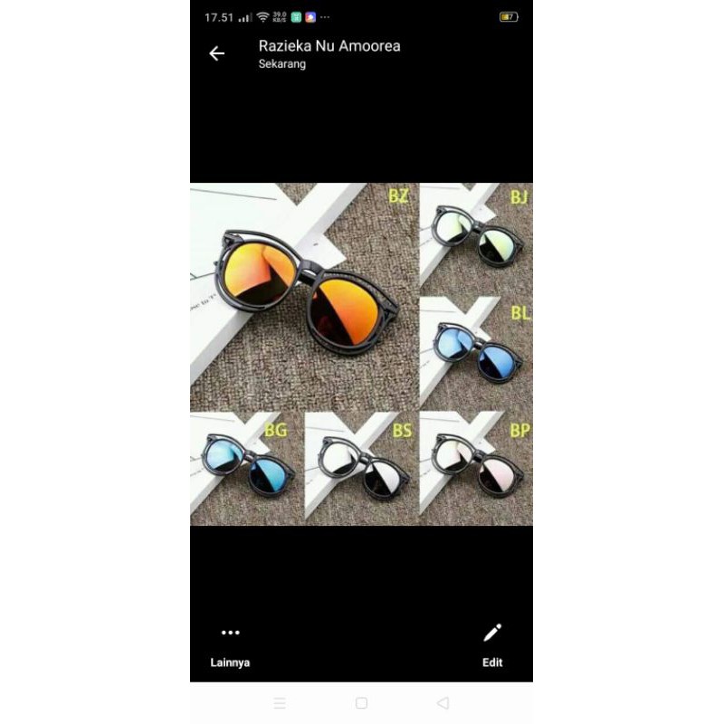 kacamata anak import 1-5t
