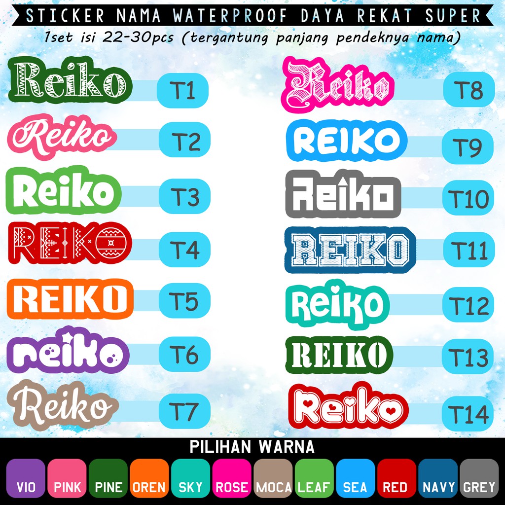 ❤️ Sticker Label Text Custom Waterproof