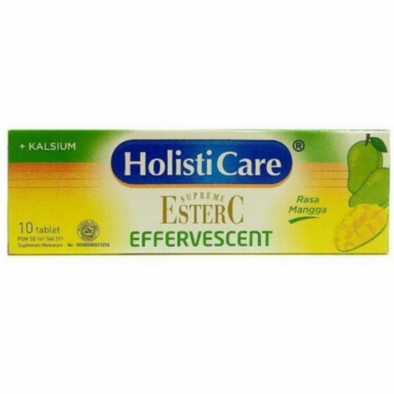 Holisticare Ester C Effervescent Rasa Mangga 10 Tablet