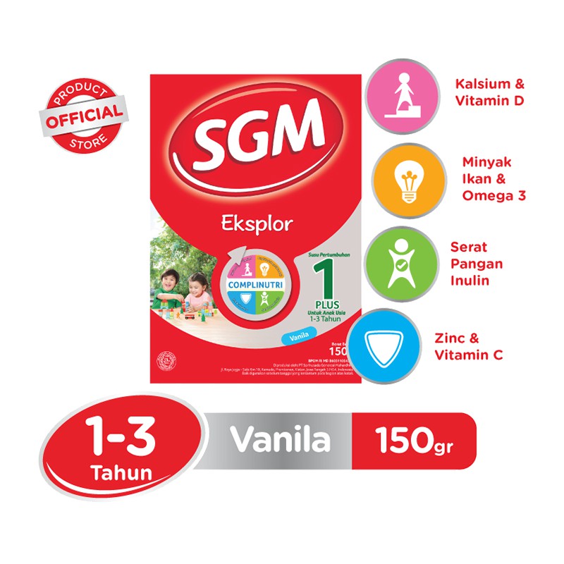 SGM EKSPLOR 1+ VANILA BOX 150GR
