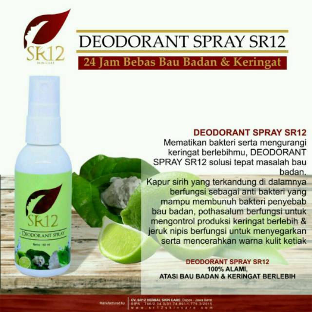 Deodorant spray