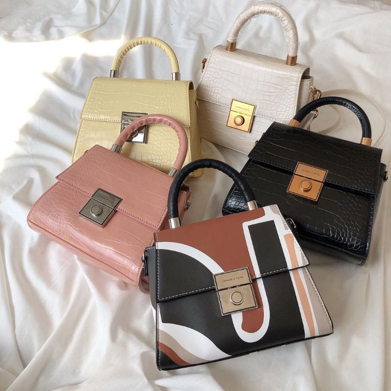 CK BANI CROCO TOP HANDLE