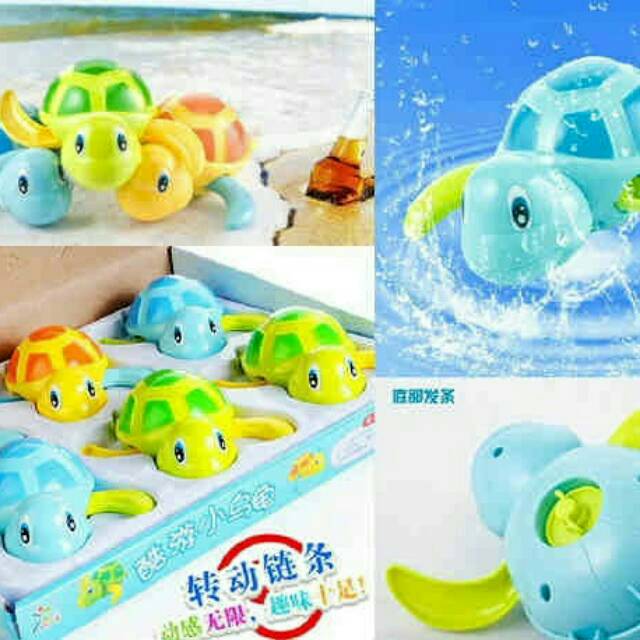 Mainan air, swimming Turtle